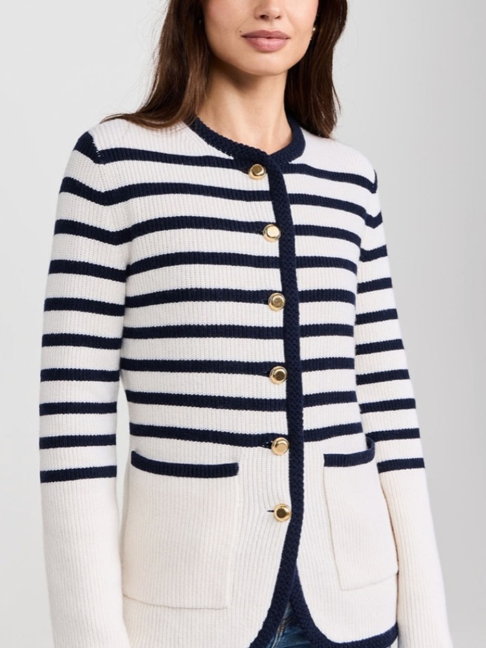 rag & bone Nancy Long Stripe Cardigan | Size S